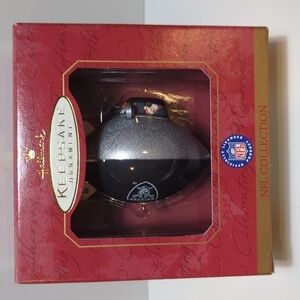 Vintage 1997 Hallmark NFL blimp ornament Oakland Raiders